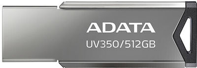 Adata Uv350 512GB USB 3.2 Stick Ασημί