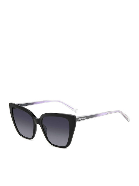 Missoni Women's Sunglasses with Black Plastic Frame and Black Gradient Lens MMI 0177/S 807/9O