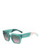 Missoni Women's Sunglasses with Green Plastic Frame and Green Gradient Lens MMI 0168/S 1ED/JP