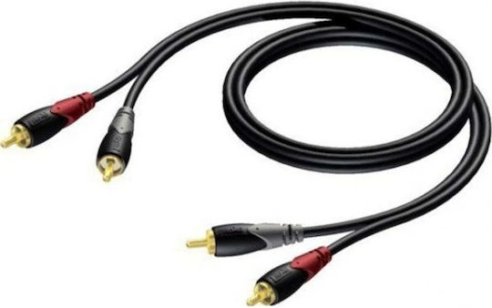 Procab Cla800/1.5 Cable 2x RCA male - 2x RCA male 1.5m