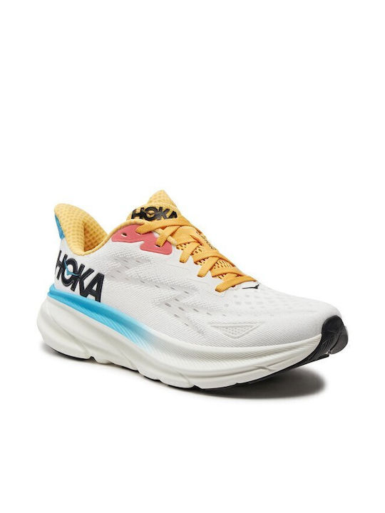 HOKA Clifton 9 Damen Sportschuhe Laufen Weiß