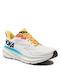 Hoka Clifton 9 Γυναικεία Αθλητικά Παπούτσια Running Λευκά