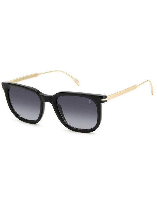 David Beckham Sunglasses with Black Frame and Black Gradient Lens DB 7119/S 2M2/9O
