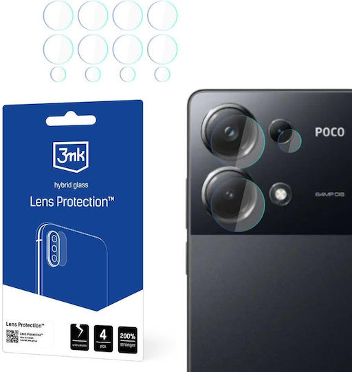 3MK Kameraschutz Membrane Transparent für das Poco M6 Pro 4G