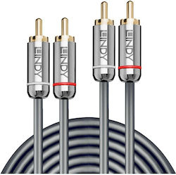 Lindy 35346 2x RCA male - 2x RCA male 2m
