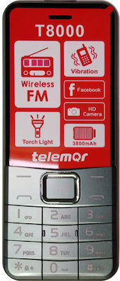 Telemar T8000 Dual SIM (32GB) Mobile Phone with Buttons Green