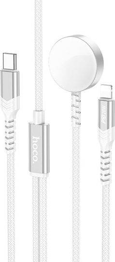 Hoco CW54 Φορτιστής για Apple Watch, iPhone Λευκός