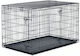 Custi de câine din sârmă cu 2 uși 121x74x80.5cm