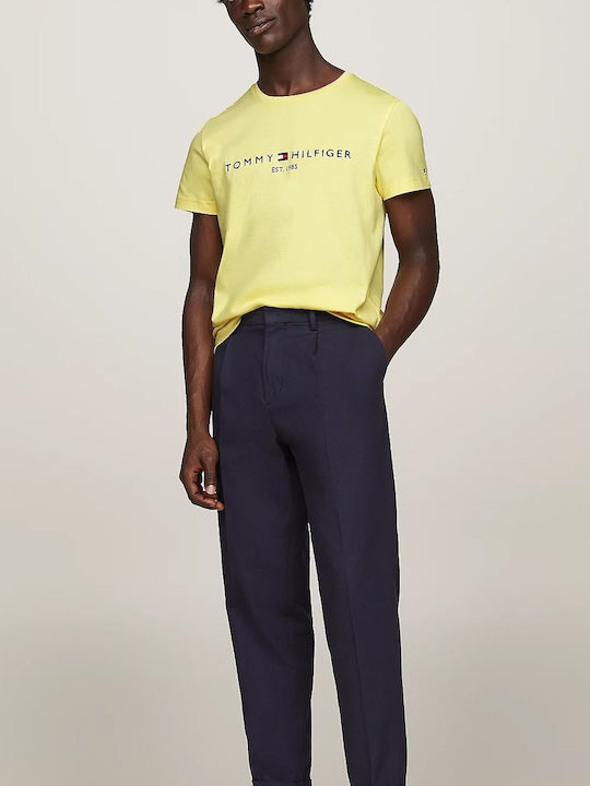 Tommy Hilfiger Men's T-shirt Yellow
