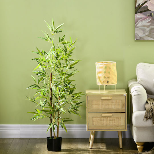 Изкуствено растение в саксия Бамбук Green 120см HomCom