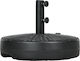 Outsunny Umbrella Stand made of Metal Black Velvet-Black Metal 51x51x36cm