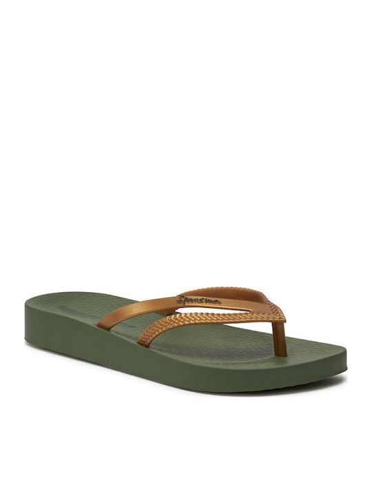 Ipanema Bossa Soft Flip Flops In Gold Colour