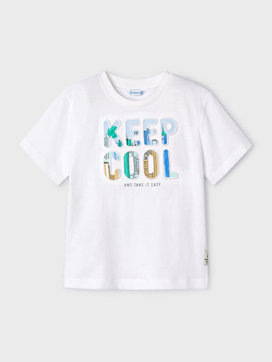 Mayoral Детска тениска Бял Keep Cool