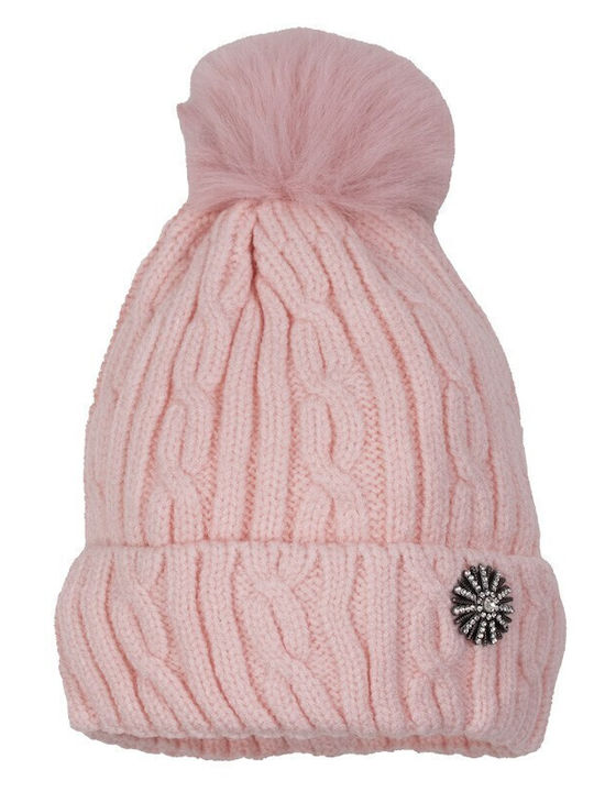 Kinder Mütze Gestrickt Rosa