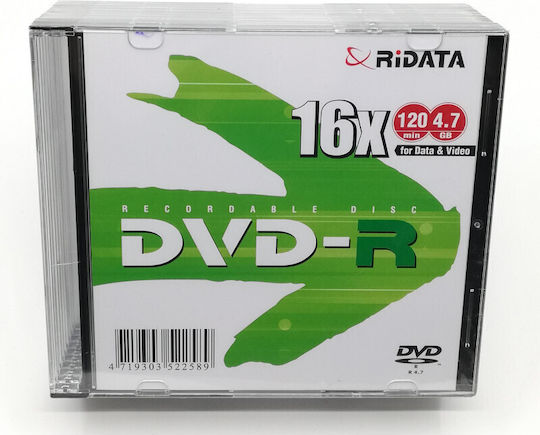 Ritek Slim 16x 4.7GB Cake Box