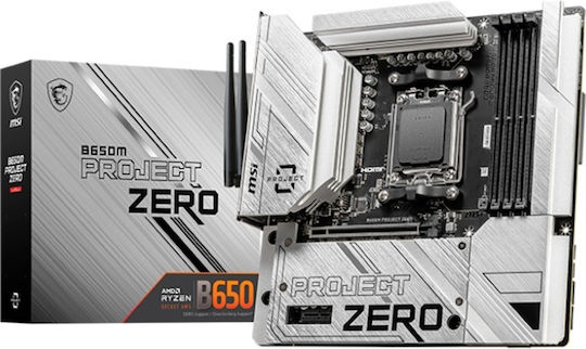 MSI B650M PROJECT ZERO Wi-Fi Дънна платка Micro ATX с AMD AM5 Сокет