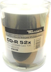 Traxdata Writable CD-R 700MB 100 pcs