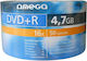 Omega Beschreibbare DVD+R 16x 4.7GB Kuchenbox 50Stück