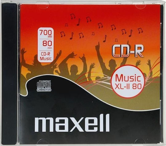 Maxell Записваеми CD-R 52x 0.7ГБ Кутия за торта 10бр