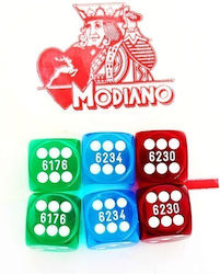 Modiano Dice Transparent 1pcs