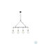 Fan Europe Amarcord Pendant Light Brown for 4 Bulbs E27 86cm