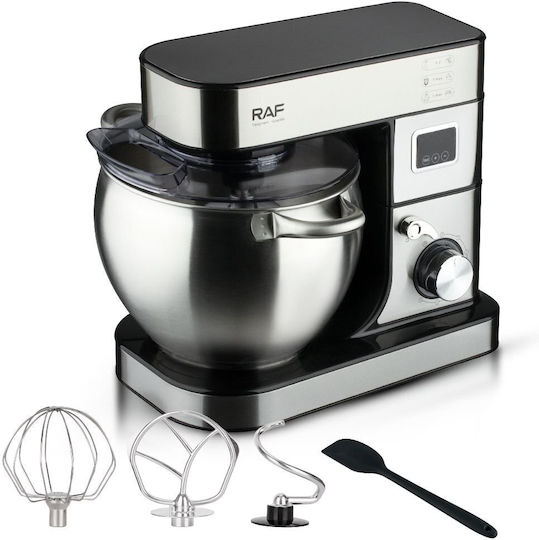 Küchenmaschine 2000W mit Rostfreiem Schüssel 8lt Inox