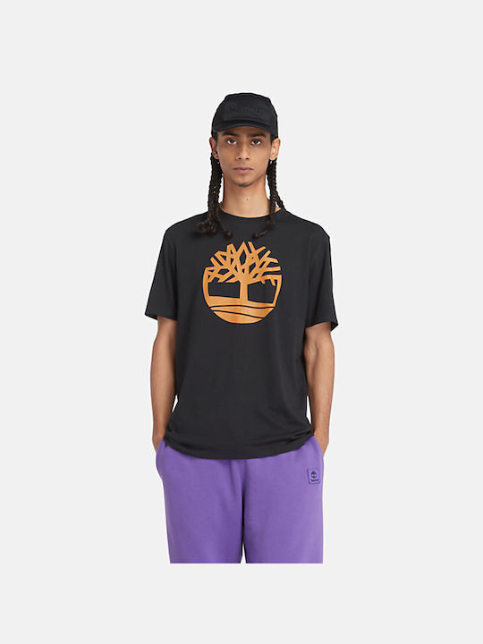 Timberland River T-shirt Bărbătesc cu Mânecă Scurtă Black