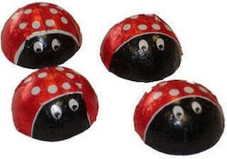 Ladybug Red 1.5cm 30 Pieces