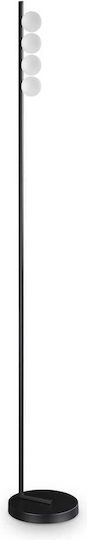 Ideal Lux LED Floor Lamp H155xW22cm. with Warm White Light 1000lm Black