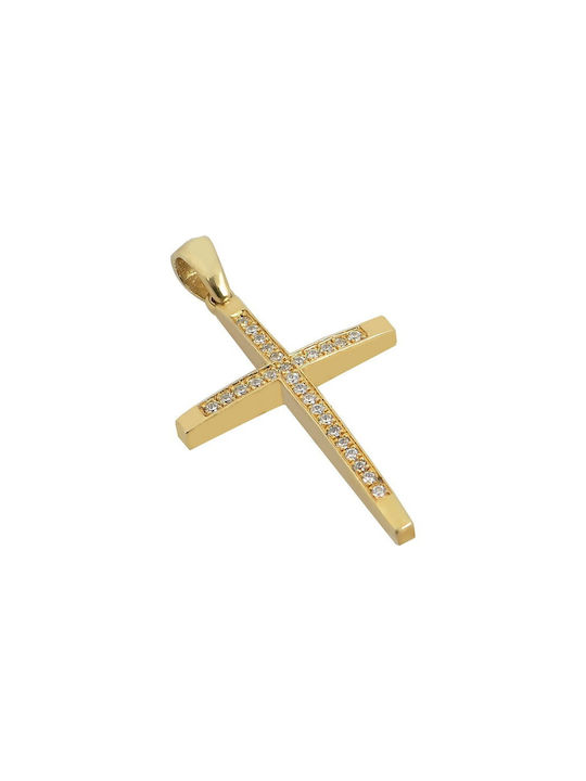 Damen Gold Kreuz 14K