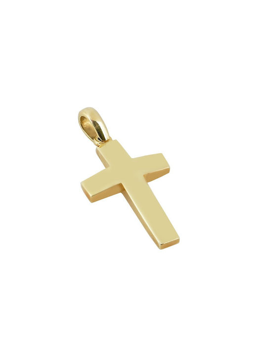 Herren Gold Kreuz 14K