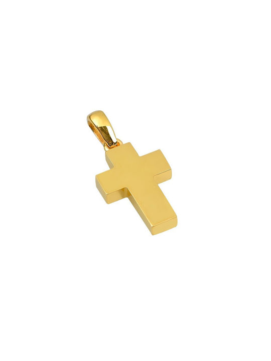 Herren Gold Kreuz 14K