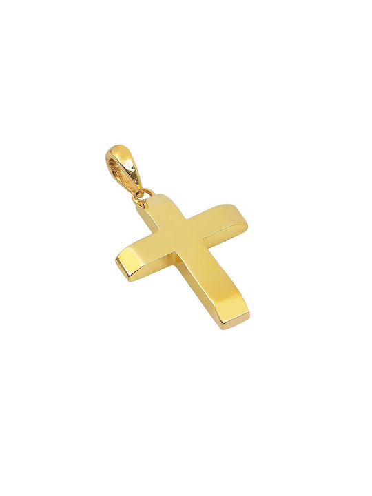 Herren Gold Kreuz 14K