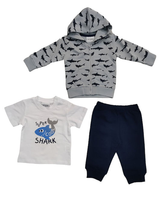 Trax Kinder Set mit Hose Winter 3Stück Gray