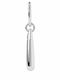 P D Paola Single Earring Hoop made of Silver with Stones