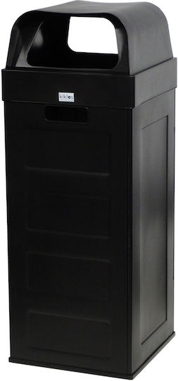 Viomes Plastic Waste Bin 70lt Black