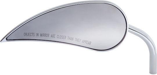Arlen Ness Motorcycle Mirror 1pcs Silver