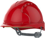 JSP Evo2 Construction Site Helmet Red AJE030-000-600