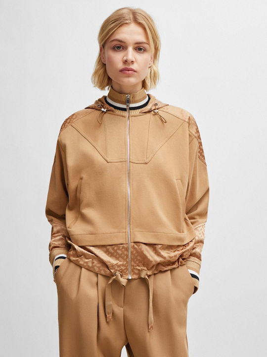 Enais Women's Sweatshirt Hooded Beige