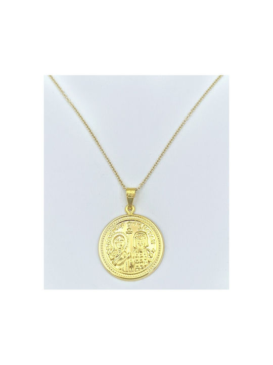 9K Gold necklace Constantinato 20mm