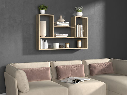 Bookcase Bilbao 4p 100x16x60cm Sonoma