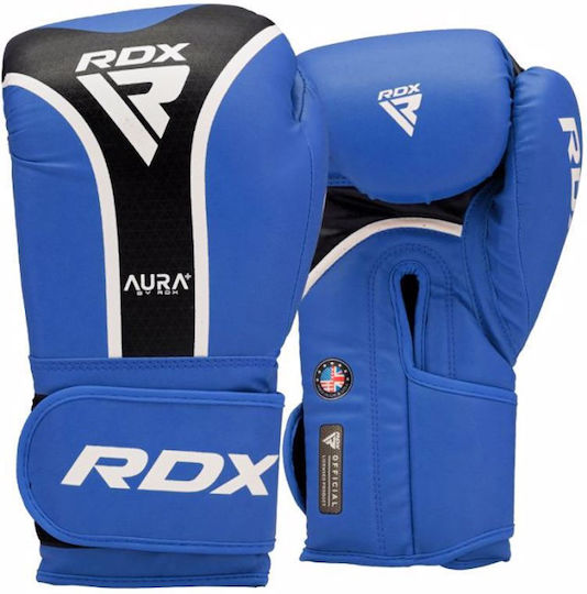 RDX Boxing Gloves Leather for Match Blue