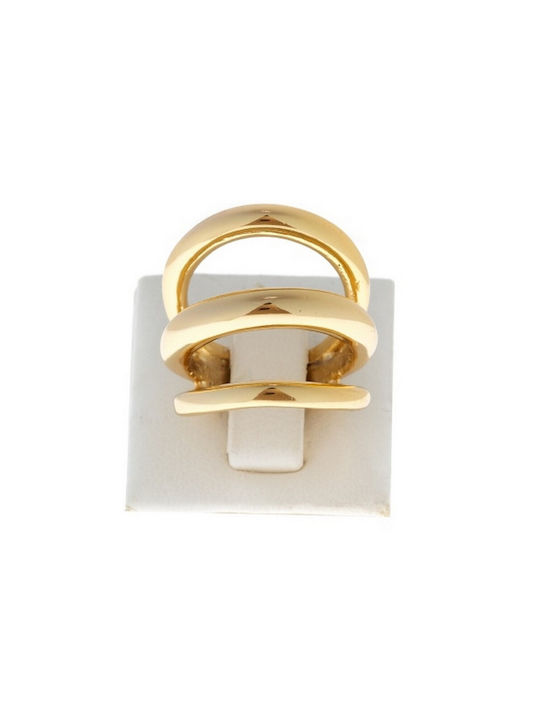 Gold plated triple ring