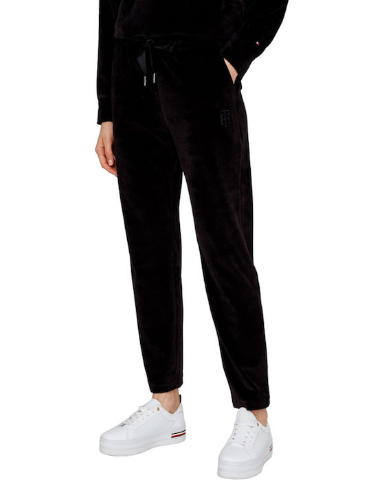 Tommy Hilfiger Women's Sweatpants Black Velvet