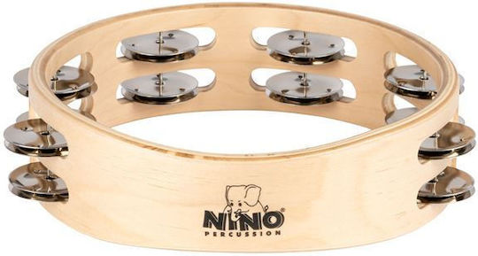 Nino Percussion Wooden Hand Tambourine