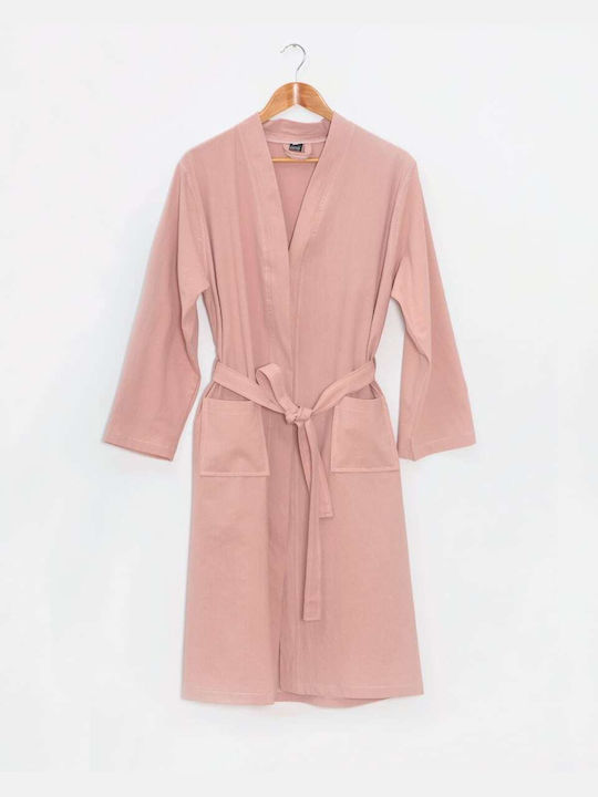 Pennie Winter Women's Cotton Robe Pink