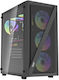 Darkflash DK260 Air Gaming Midi Tower Computer Case with Window Panel Black