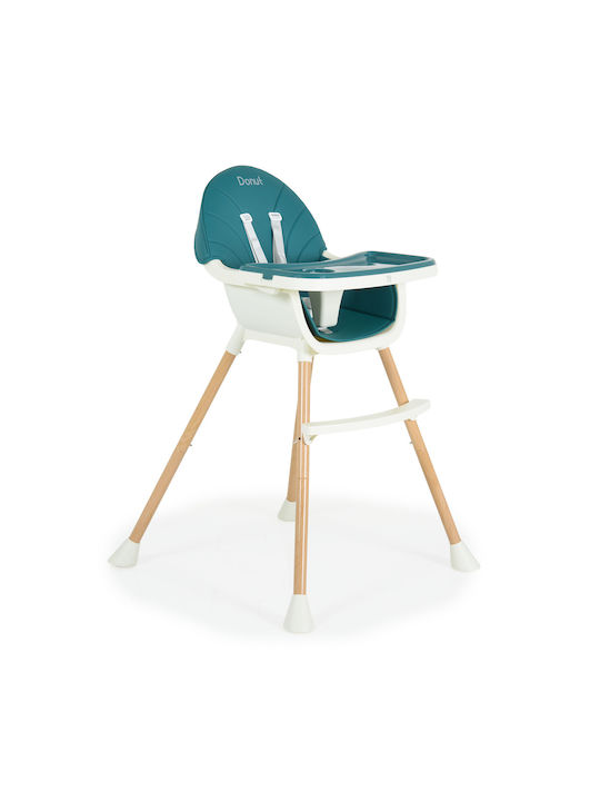 Moni Donut Baby Highchair 2 in 1 With Adjustable Height Petrol