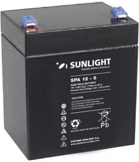 SunLight Батерия UPS с Капацитет 5Ах и Напрежение 12V 0285942