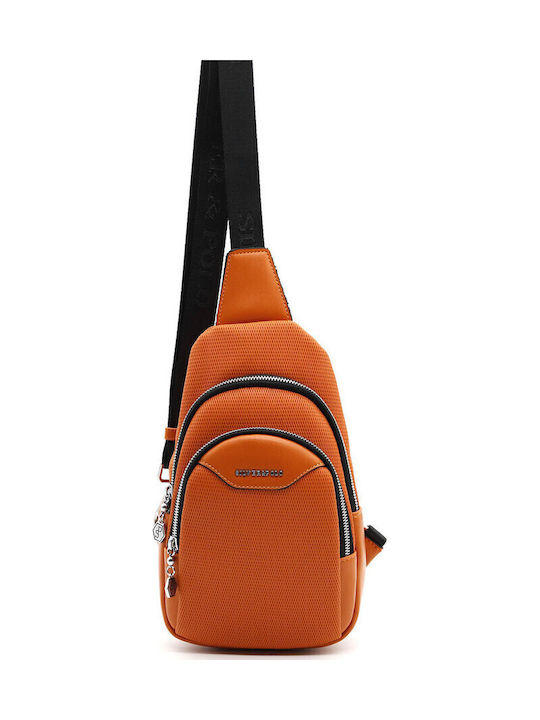 Silver & Polo Geantă de damă Crossbody Portocalie